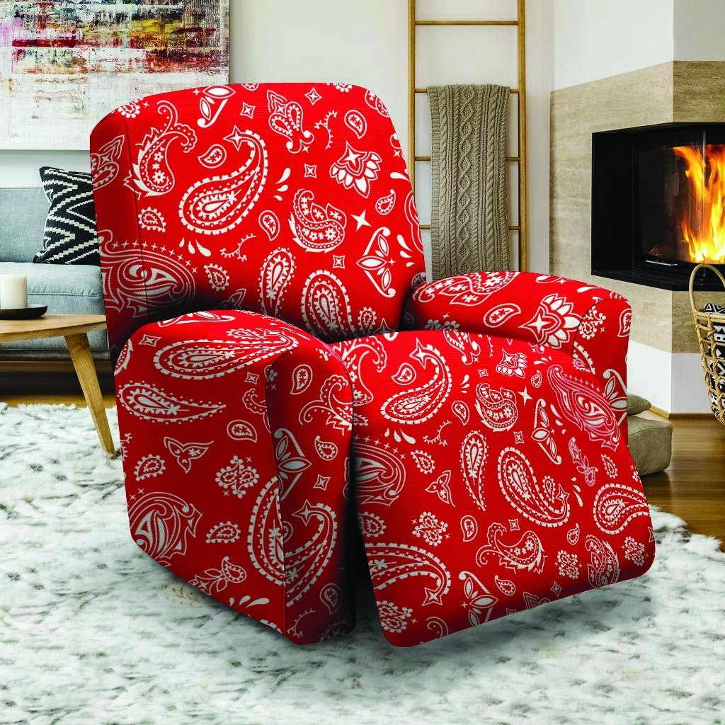 Red Bandana Recliner Cover-grizzshop