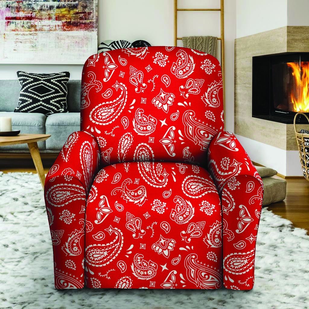 Red Bandana Recliner Cover-grizzshop