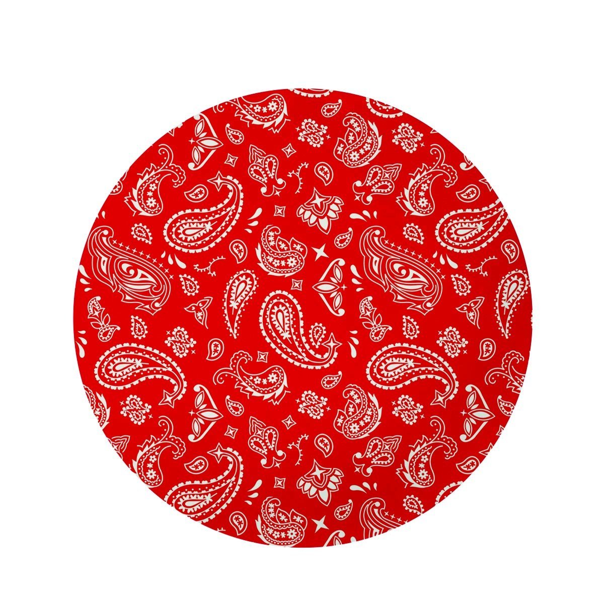 Red Bandana Round Rug-grizzshop