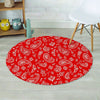 Red Bandana Round Rug-grizzshop