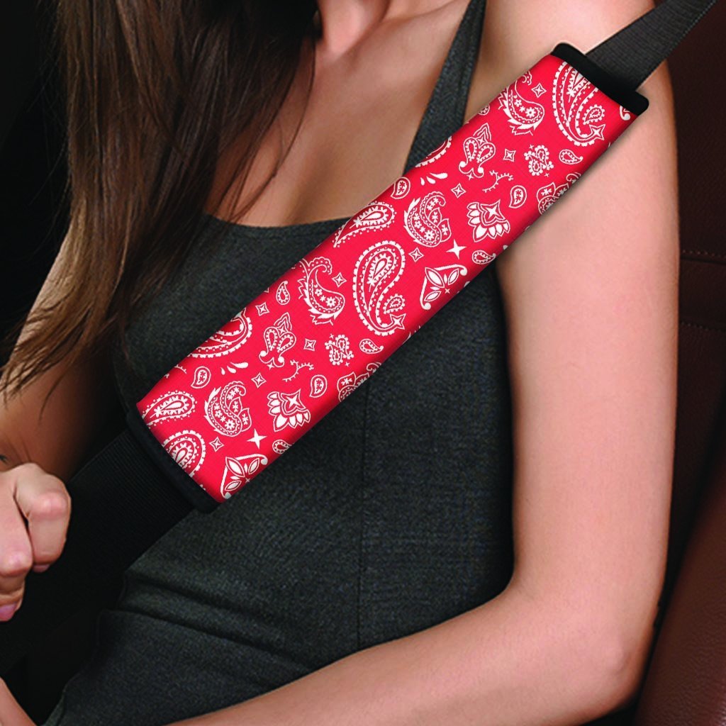 Red Bandana Seat Belt Cover-grizzshop
