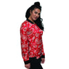 Red Bandana Women's Bomber Jacket-grizzshop