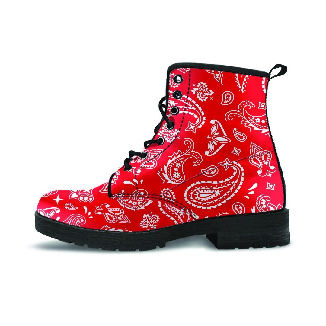 Red Bandana Women's Boots-grizzshop