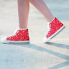 Red Bandana Women's High Top Shoes-grizzshop