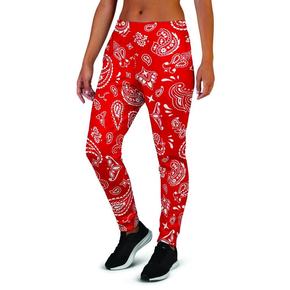 Red Bandana Women's Joggers-grizzshop