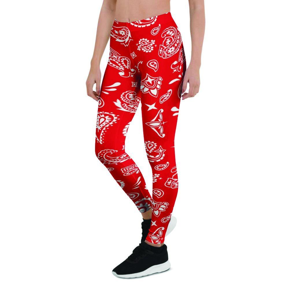 Red Bandana Women's Leggings-grizzshop