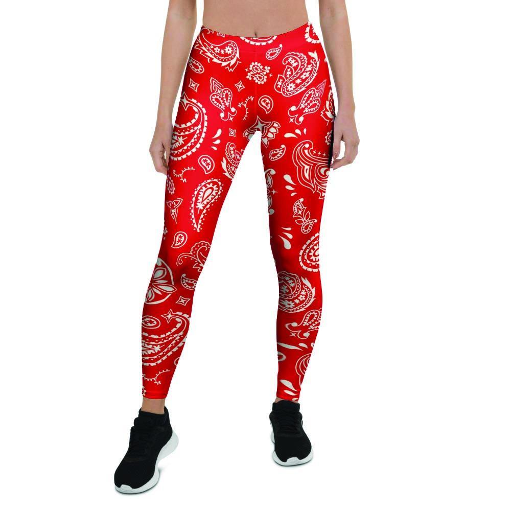 Red Bandana Women's Leggings-grizzshop