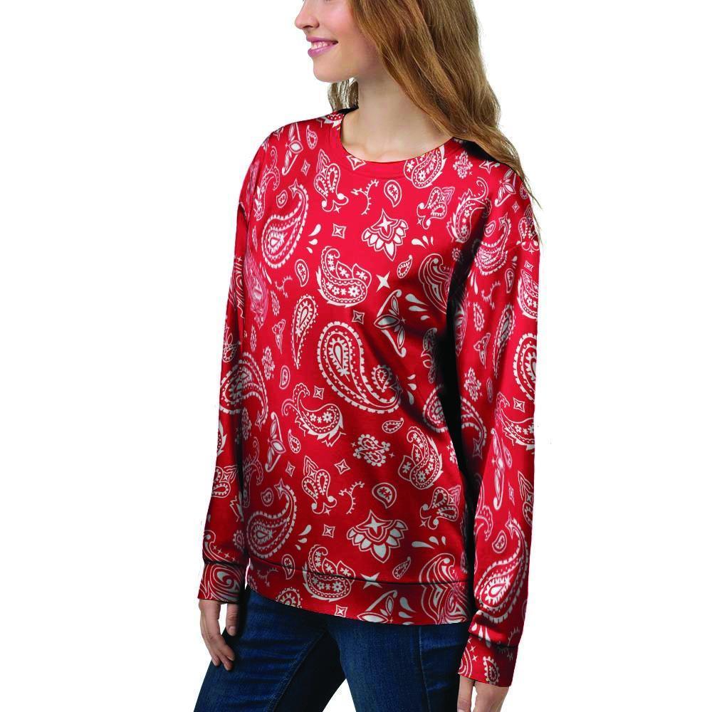 Red Bandana Women's Sweatshirt-grizzshop