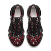 Red Black Bandana Paisley Print Black Gym Shoes-grizzshop