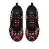 Red Black Bandana Paisley Print Black Sneaker-grizzshop