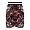 Red Black Bandana Paisley Print Boxing Shorts-grizzshop