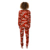 Red Camo And Camouflage Print Women's Pajamas-grizzshop