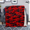 Red Camo Print Blanket-grizzshop