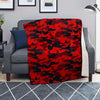 Red Camo Print Blanket-grizzshop