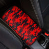 Red Camo Print Car Console Cover-grizzshop