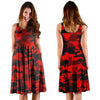 Red Camo Print Dress-grizzshop