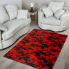 Red Camo Print Floor Mat-grizzshop