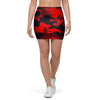 Red Camo Print Mini Skirt-grizzshop