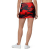 Red Camo Print Mini Skirt-grizzshop