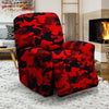 Red Camo Print Recliner Cover-grizzshop