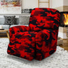 Red Camo Print Recliner Cover-grizzshop