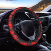 Red Camo Print Steering Wheel Cover-grizzshop