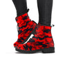 Red Camo Print Women's Boots-grizzshop