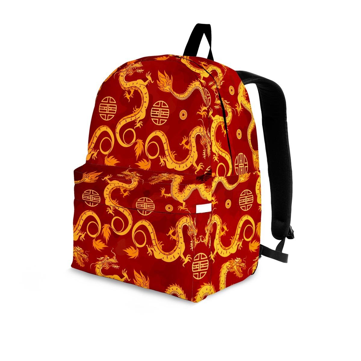 Red Chinese Dragon Backpack-grizzshop