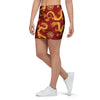 Red Chinese Dragon Mini Skirt-grizzshop