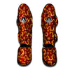 Red Chinese Dragon Muay Thai Shin Guard-grizzshop