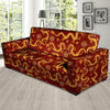 Red Chinese Dragon Sofa Cover-grizzshop