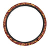 Red Chinese Dragon Steering Wheel Cover-grizzshop