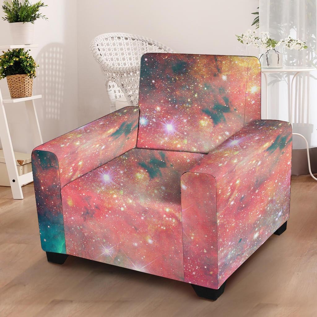 Red Cloud Galaxy Space Armchair Cover-grizzshop