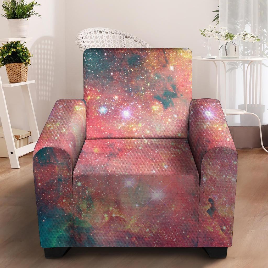 Red Cloud Galaxy Space Armchair Cover-grizzshop