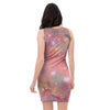 Red Cloud Galaxy Space Bodycon Dress-grizzshop