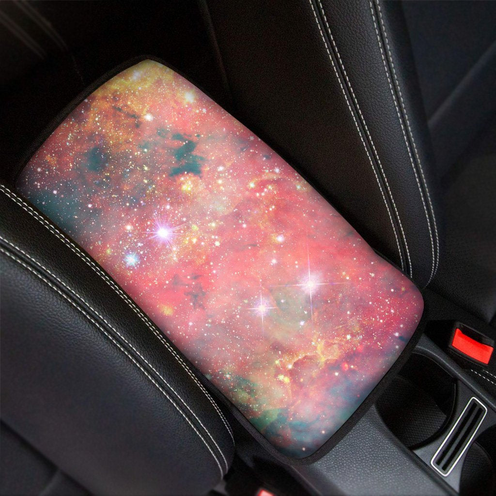 Red Cloud Galaxy Space Car Console Cover-grizzshop