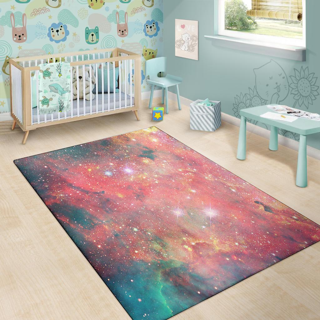 Red Cloud Galaxy Space Floor Mat-grizzshop