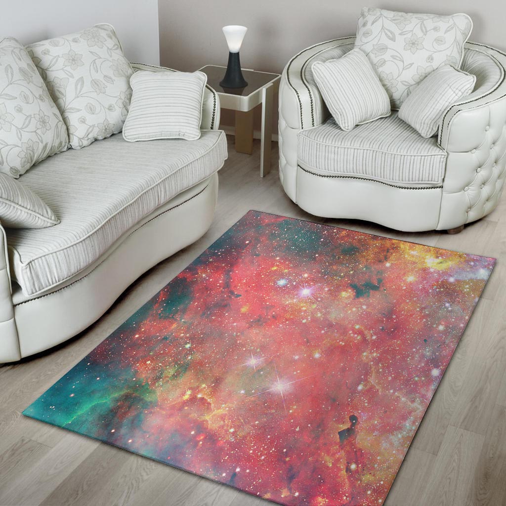 Red Cloud Galaxy Space Floor Mat-grizzshop