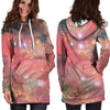 Red Cloud Galaxy Space Hoodie Dress-grizzshop