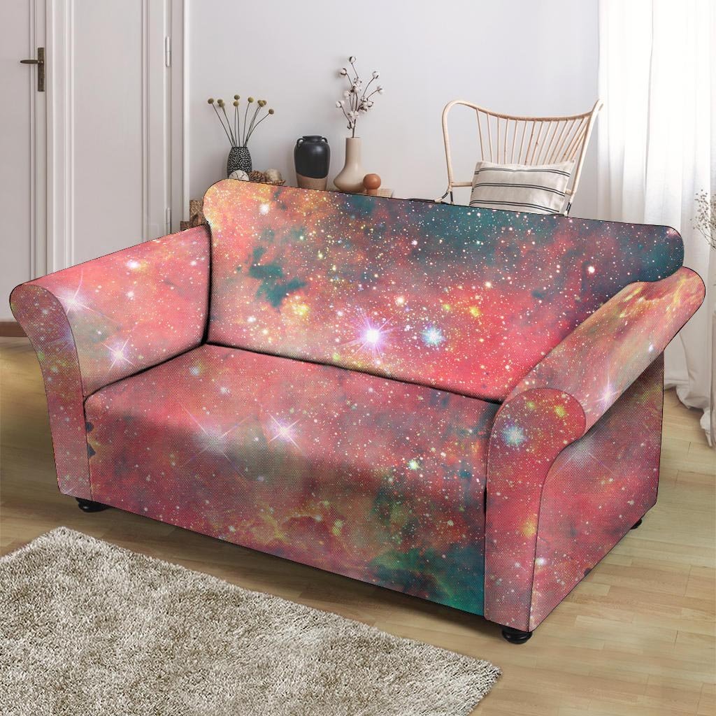 Red Cloud Galaxy Space Loveseat Cover-grizzshop