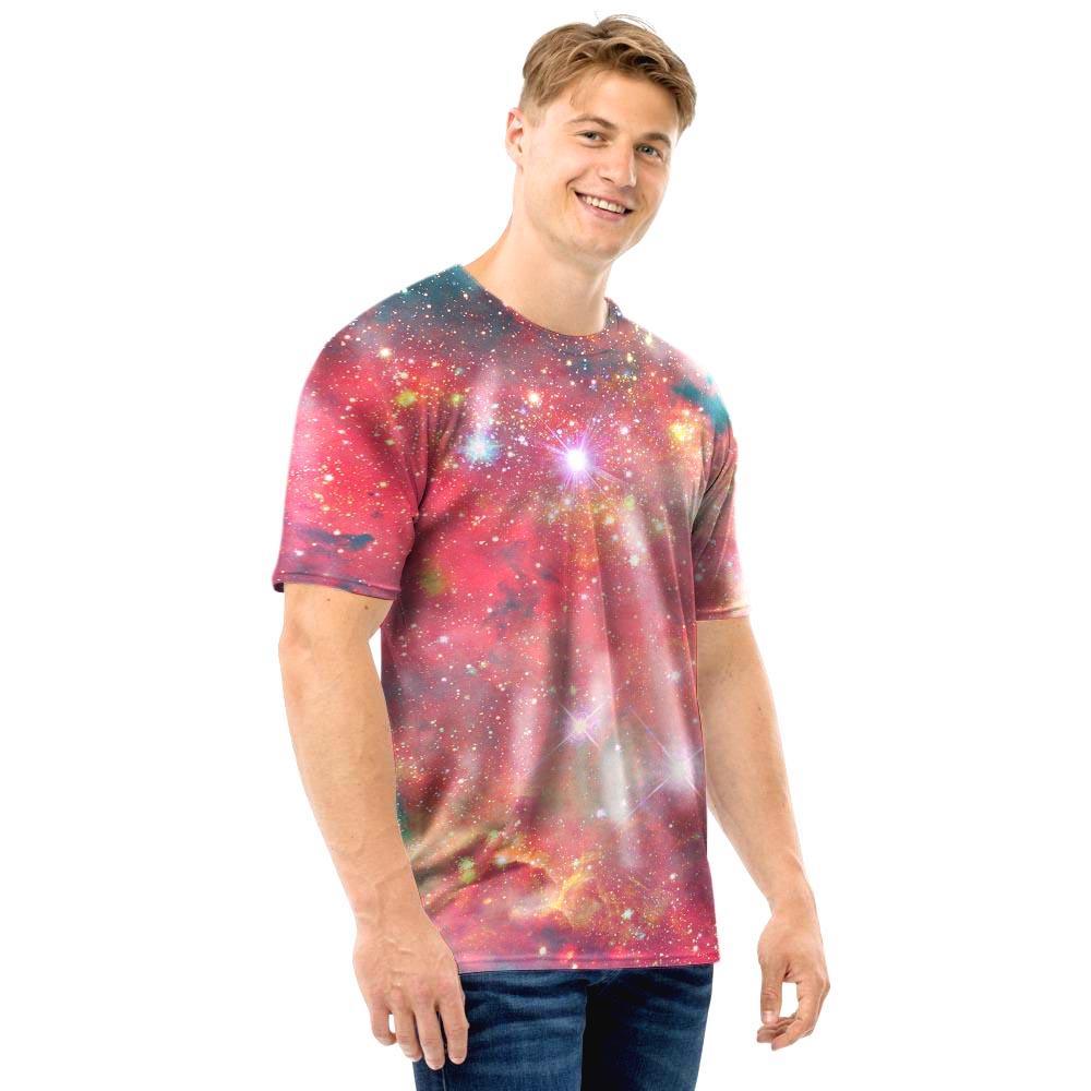 Red Cloud Galaxy Space Men T Shirt-grizzshop