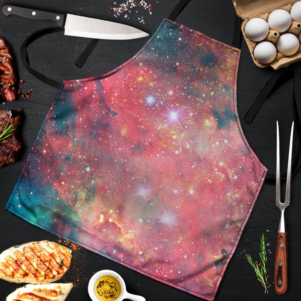 Red Cloud Galaxy Space Men's Apron-grizzshop