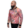 Red Cloud Galaxy Space Men's Bomber Jacket-grizzshop