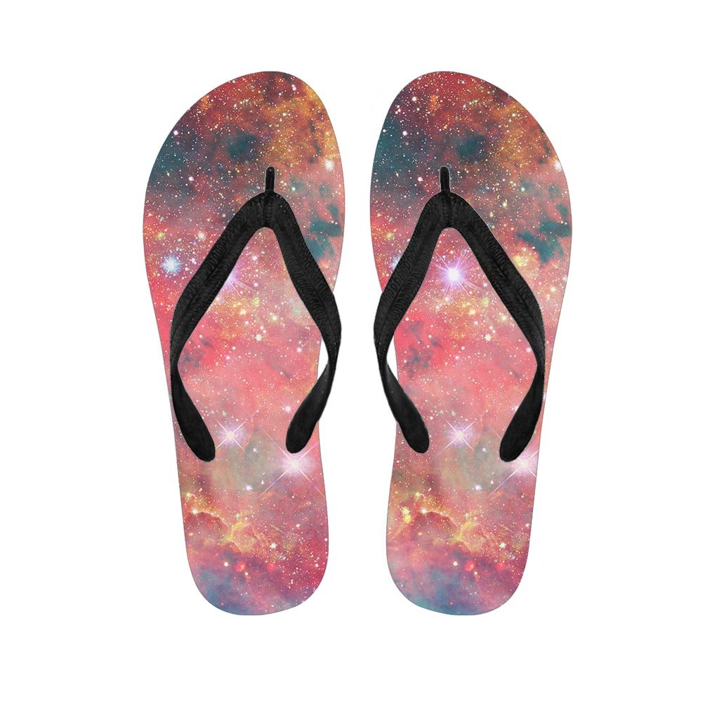 Red Cloud Galaxy Space Men's Flip Flops-grizzshop