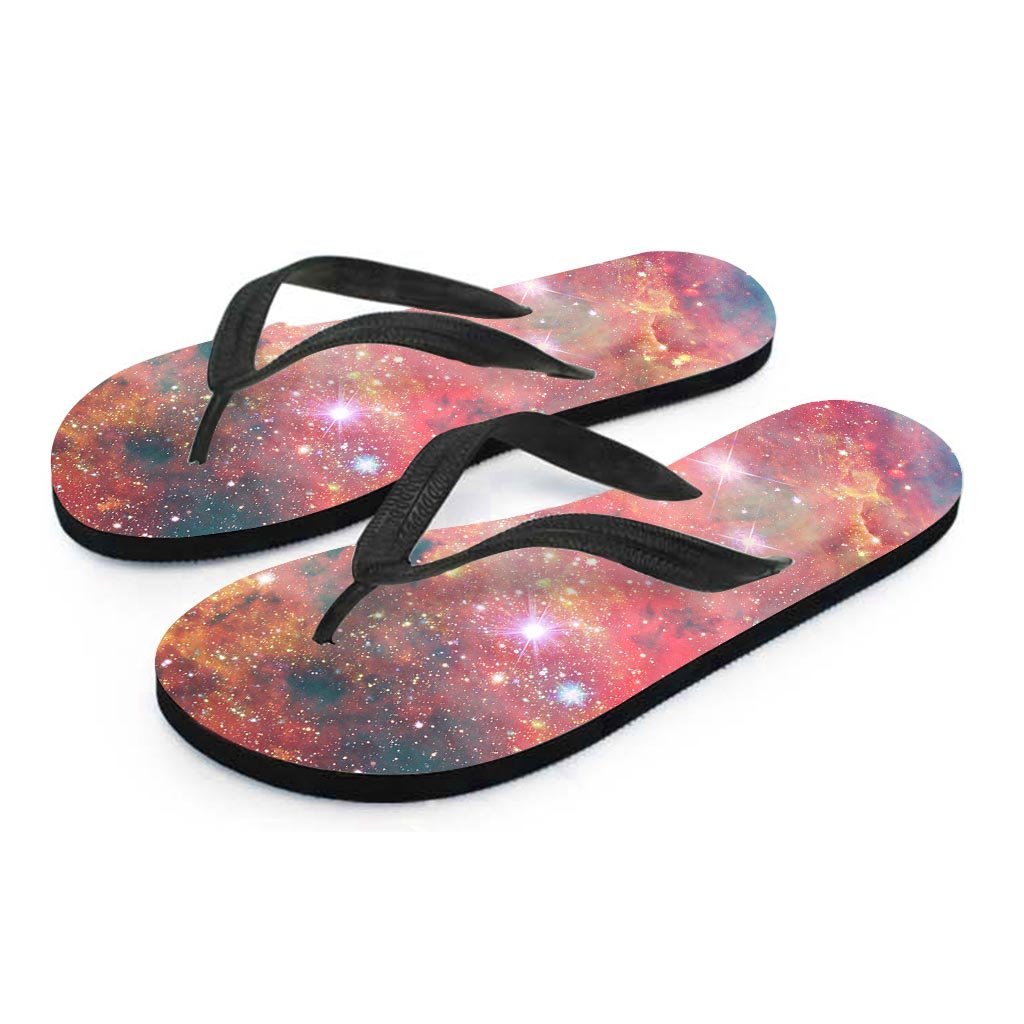 Red Cloud Galaxy Space Men's Flip Flops-grizzshop