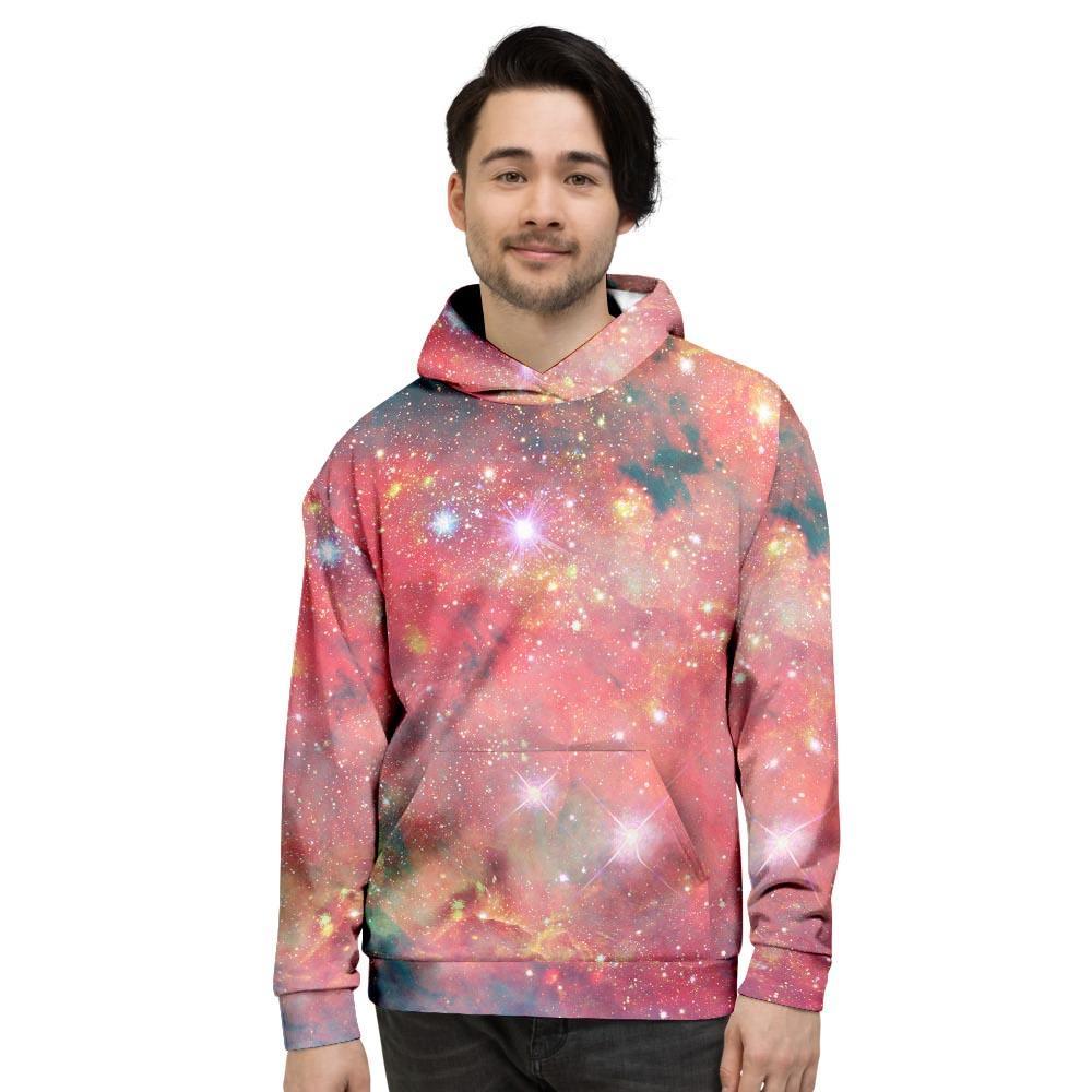 Red Cloud Galaxy Space Men's Hoodie-grizzshop