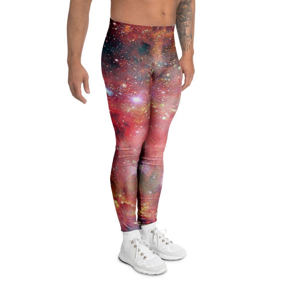 Red Cloud Galaxy Space Men's Leggings-grizzshop