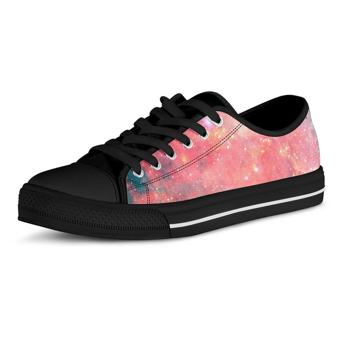 Red Cloud Galaxy Space Men's Low Top Shoes-grizzshop