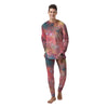 Red Cloud Galaxy Space Men's Pajamas-grizzshop