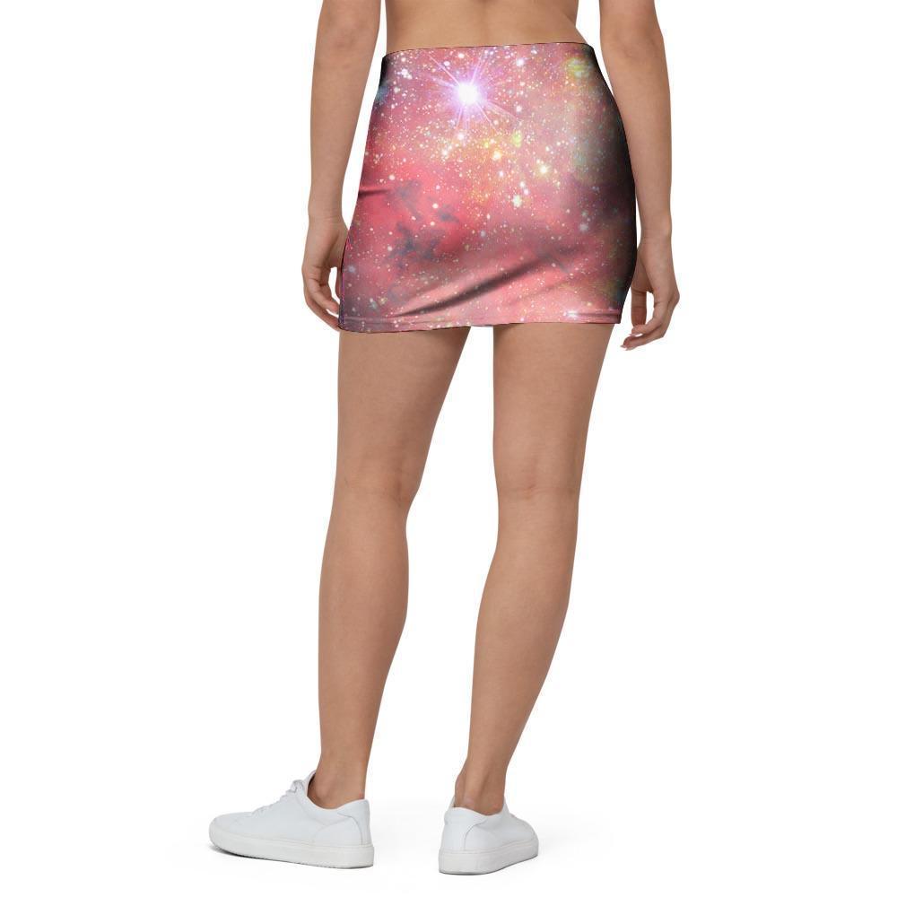 Red Cloud Galaxy Space Mini Skirt-grizzshop